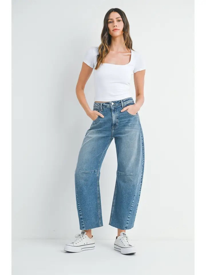 Barrel Jean w/ Seams
