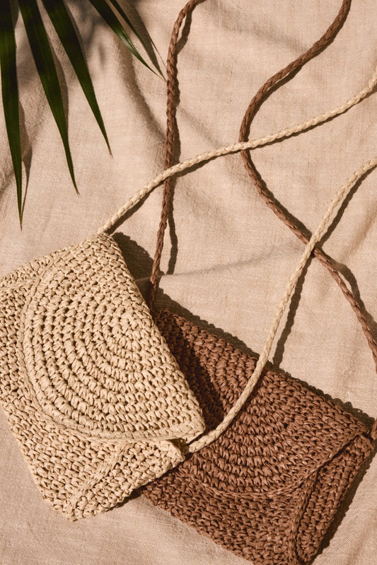 SAND DOLLAR MINI STRAW BAG