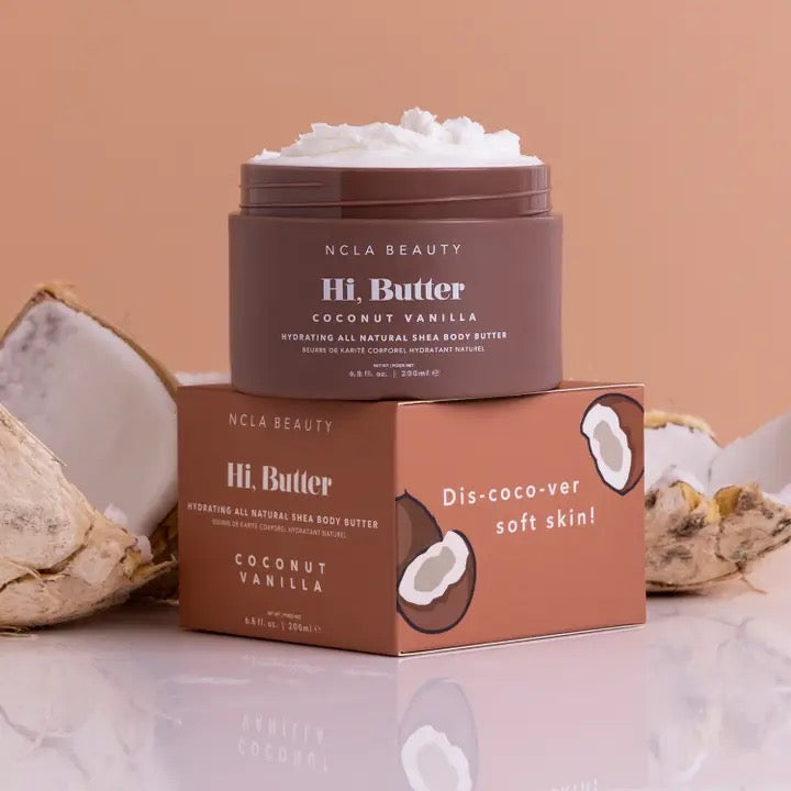 Hi, Butter All Natural Shea Body Butter - Coconut Vanilla