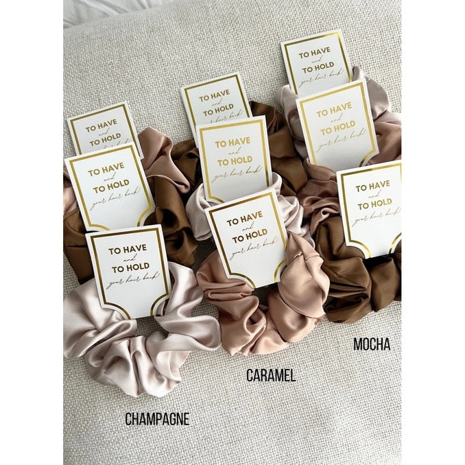 Silk Satin Soft Scrunchies