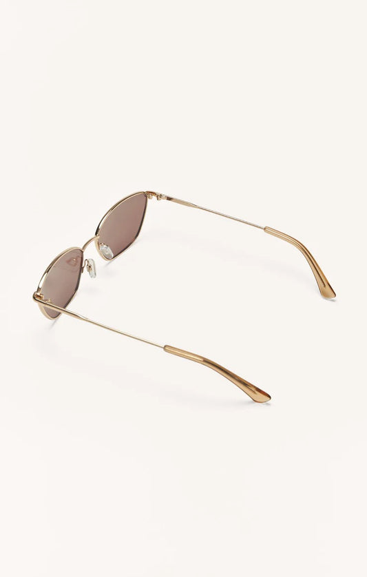 HIGHWAY POLARIZED SUNGLASSES ROSE GOLD-GRADIENT
