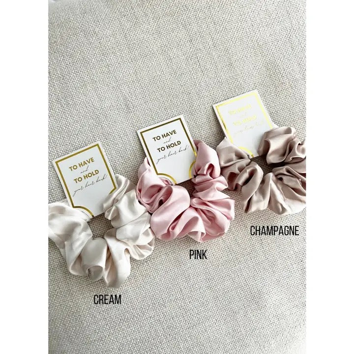 Silk Satin Soft Scrunchies