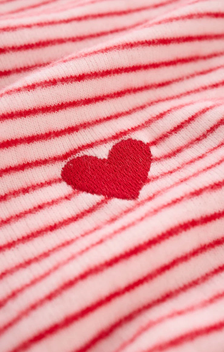 BISOUS STRIPE LONG SLEEVE TOP