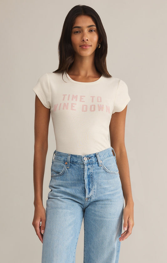 WINE DOWN CHEEKY TEE