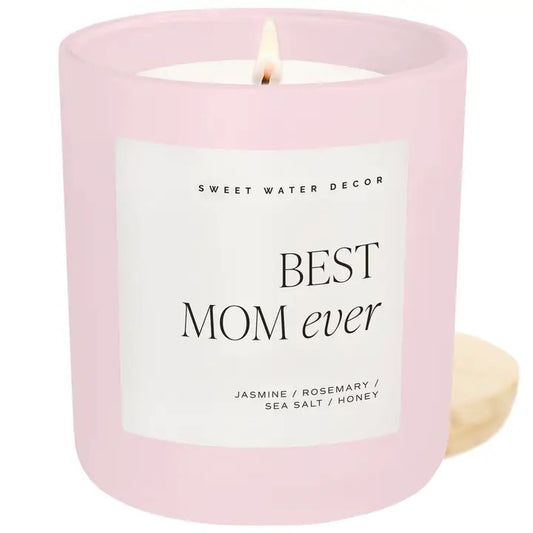 Best Mom Ever 15 oz Soy Candle, Matte Jar