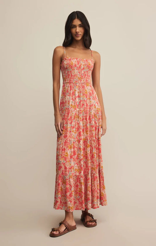 BALOS JARDIN FLORAL MAXI DRESS