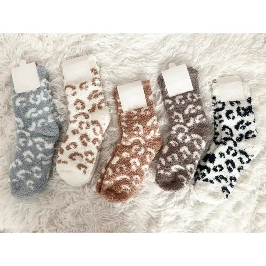 Assorted Leopard Print Socks For Women