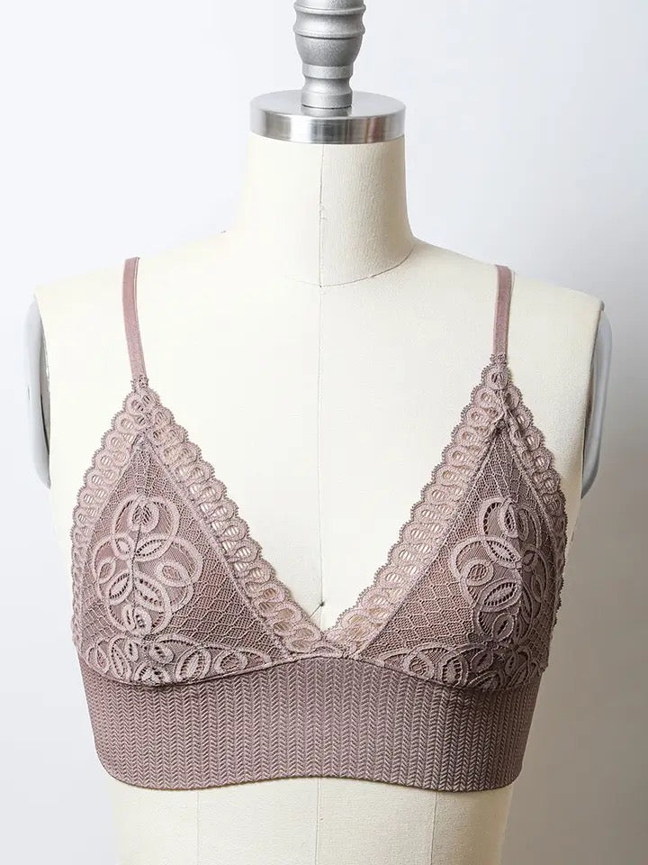 Lace Longline Seamless Bralette