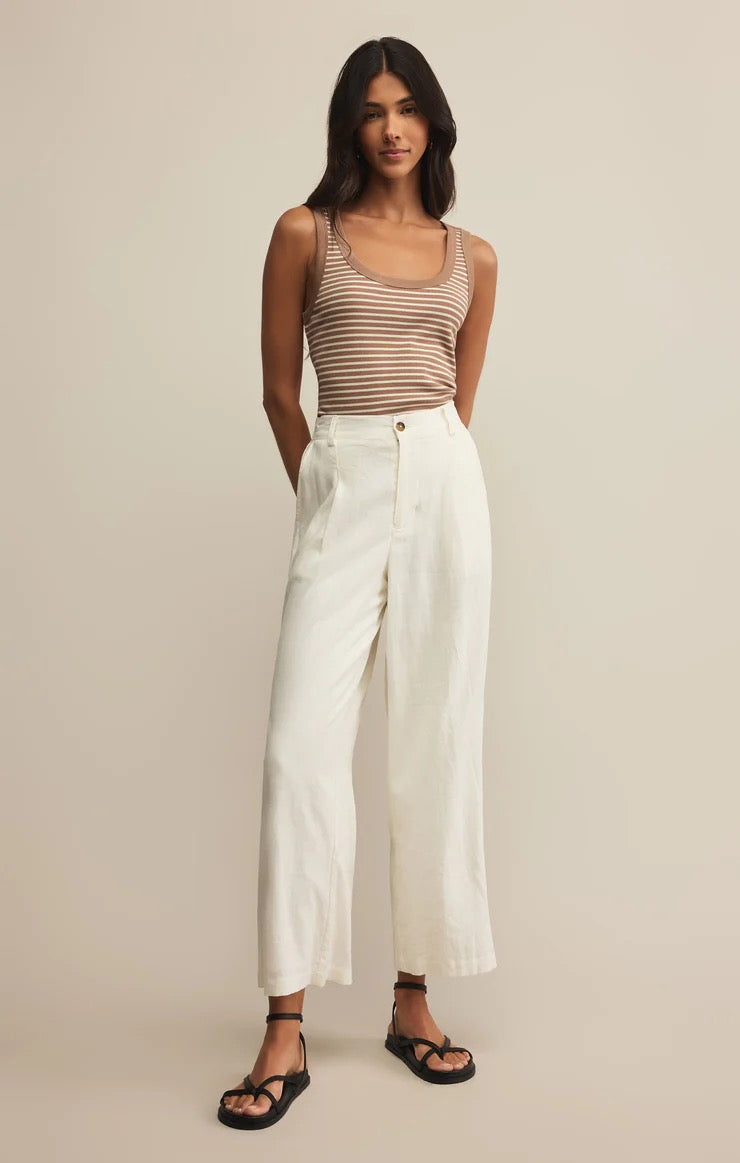 ELIN STRIPE RIB TANK