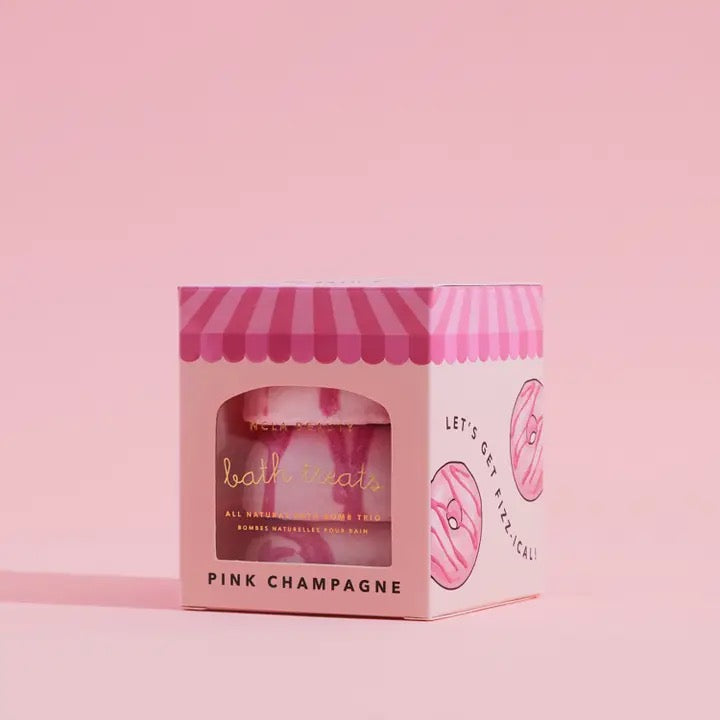 Pink Champagne Bath Treats (3 Pc Bath Bomb Set)
