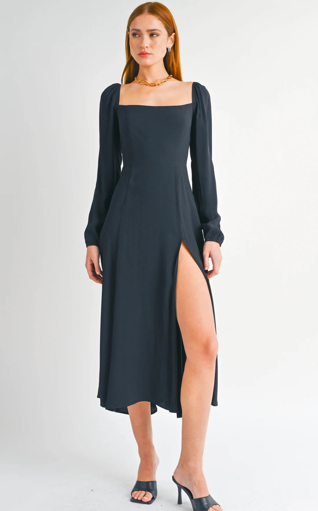 Kendall Long Square Neck Dress