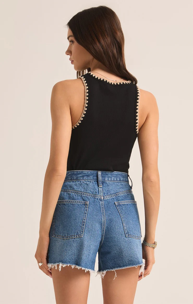 AVRIL RIB WHIPSTITCH TANK