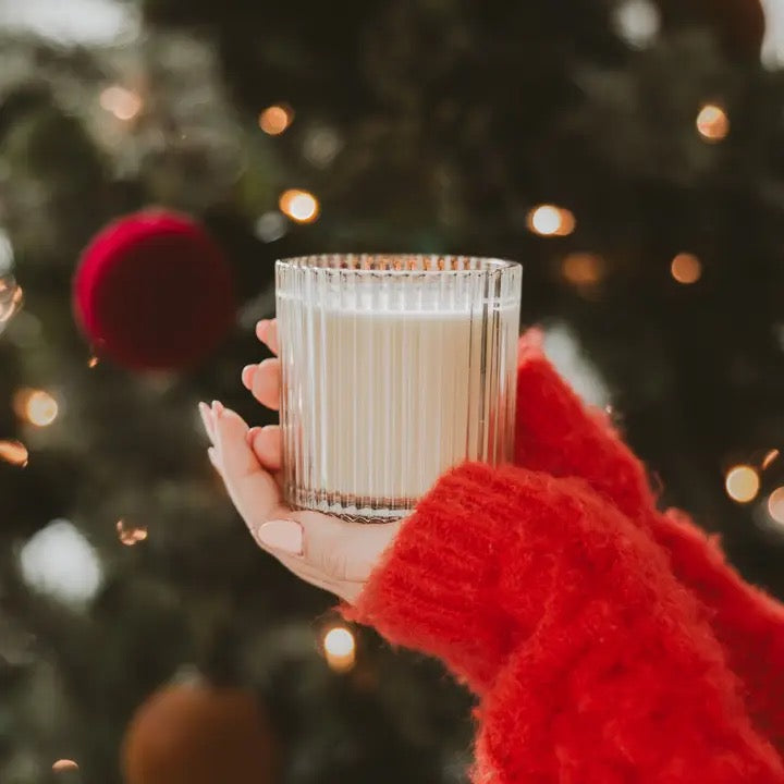 Sugar Cookies 12 oz Soy Candle, Fluted Ribbed Jar