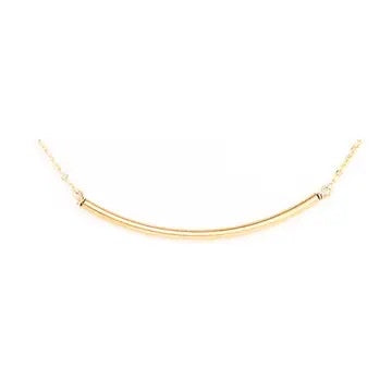 Gold Curve Necklace