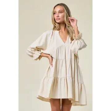 Tiered Linen Babydoll