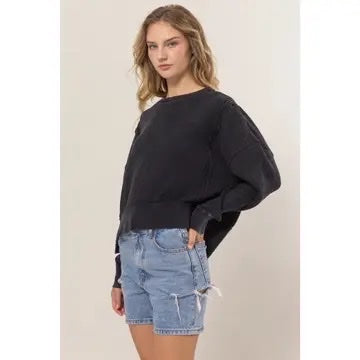 Oversized Cropped Top