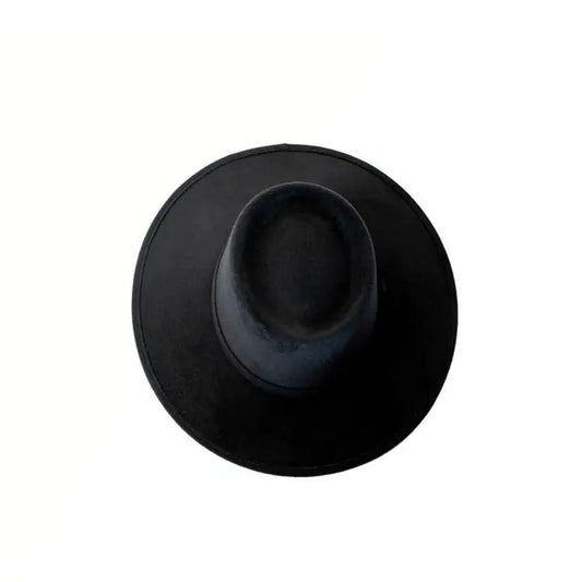 Vegan Suede Crown Top Hat