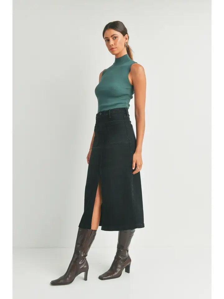 Utility Pocket Midi Skirt