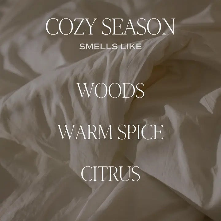 Cozy Season 12 oz Soy Candle, Fluted Ribbed Jar