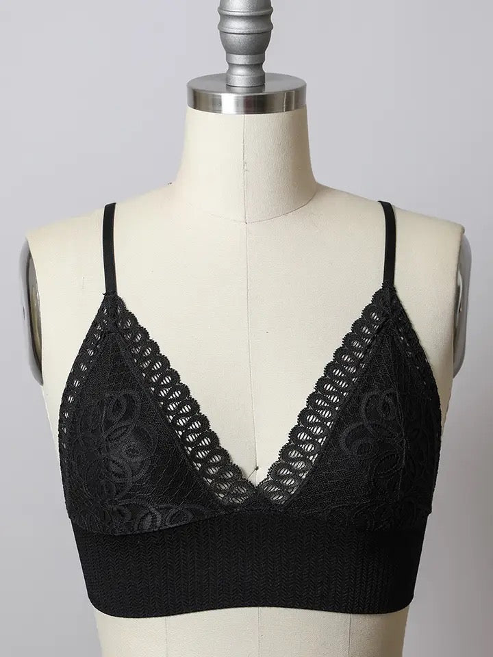 Lace Longline Seamless Bralette