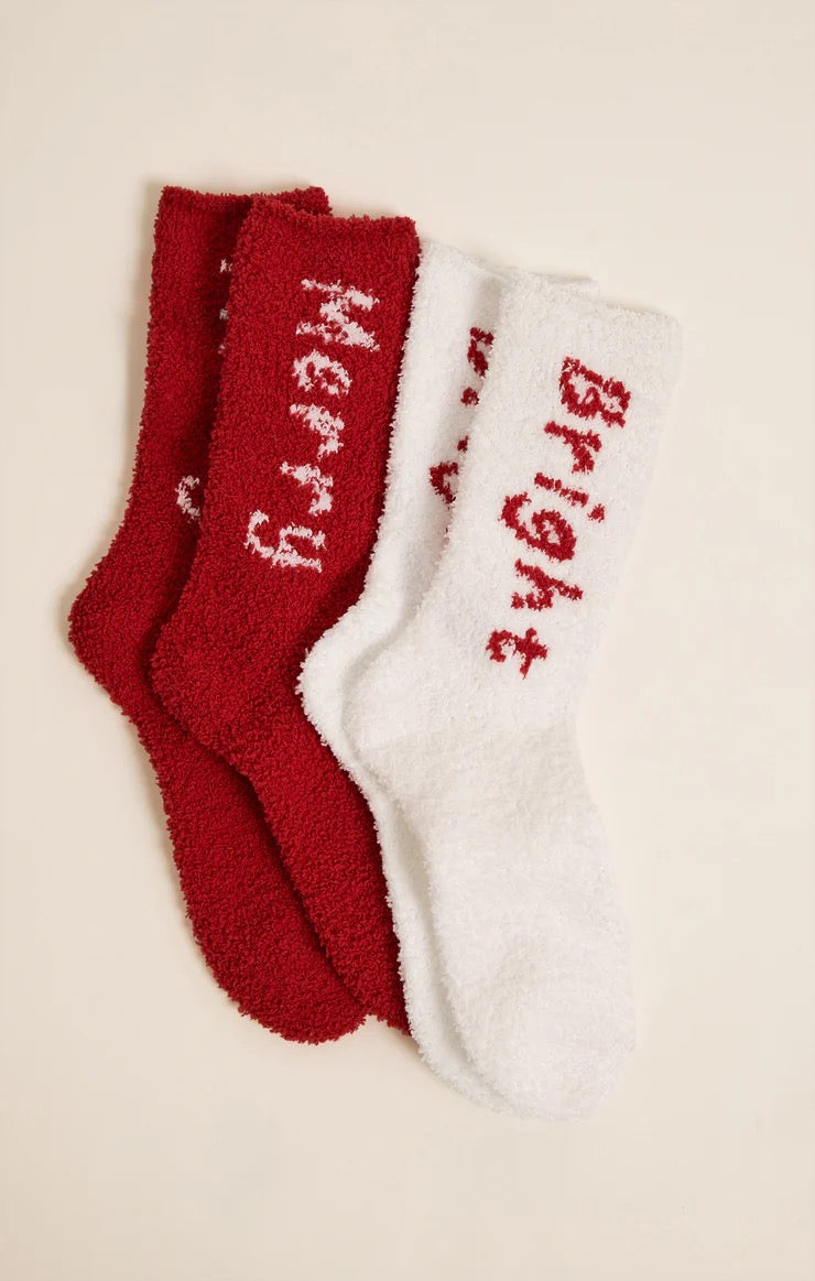 2-PACK BRIGHT & MERRY SOCKS