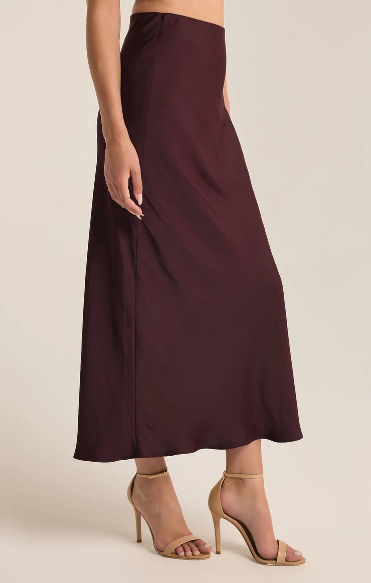 EUROPA LUXE SHEEN MIDI SKIRT