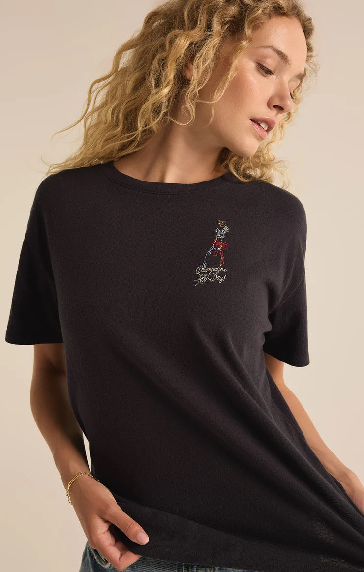 POPPIN PACIFIC EMBROIDERED TEE