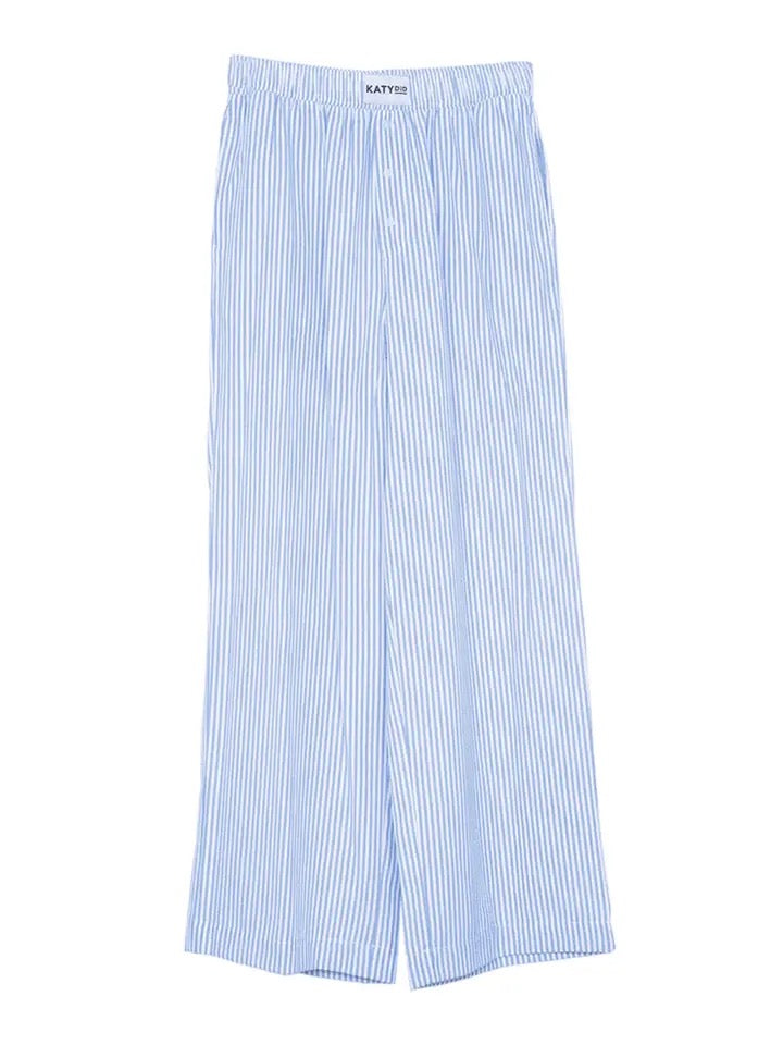 Blue Striped Boxer Casual Lounge Pants