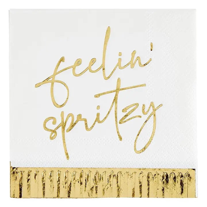 Cocktail Napkin with Fringe - Feelin™ Spritzy