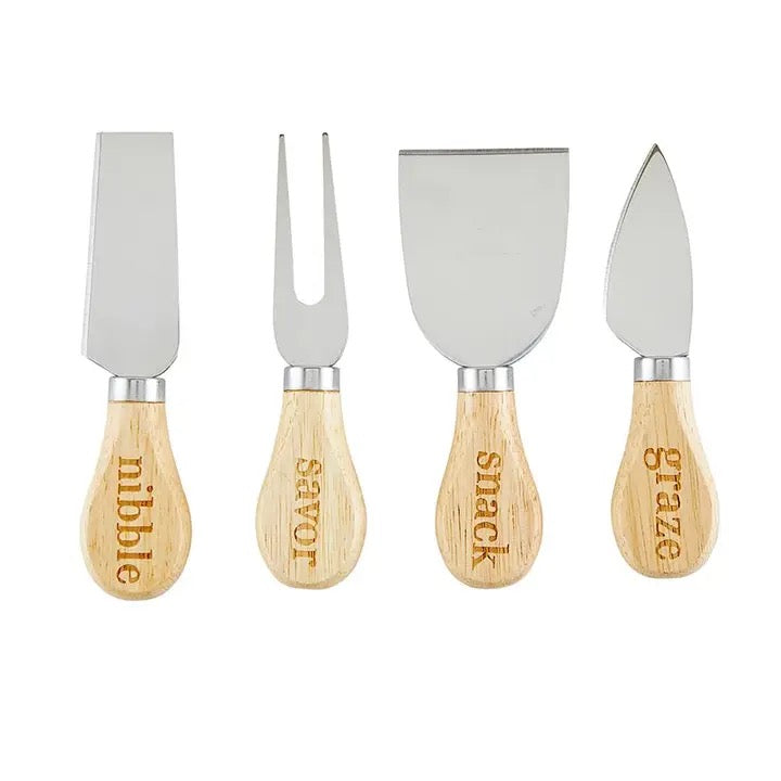 Face To Face Book Box - Cheese Knives - Set of 4