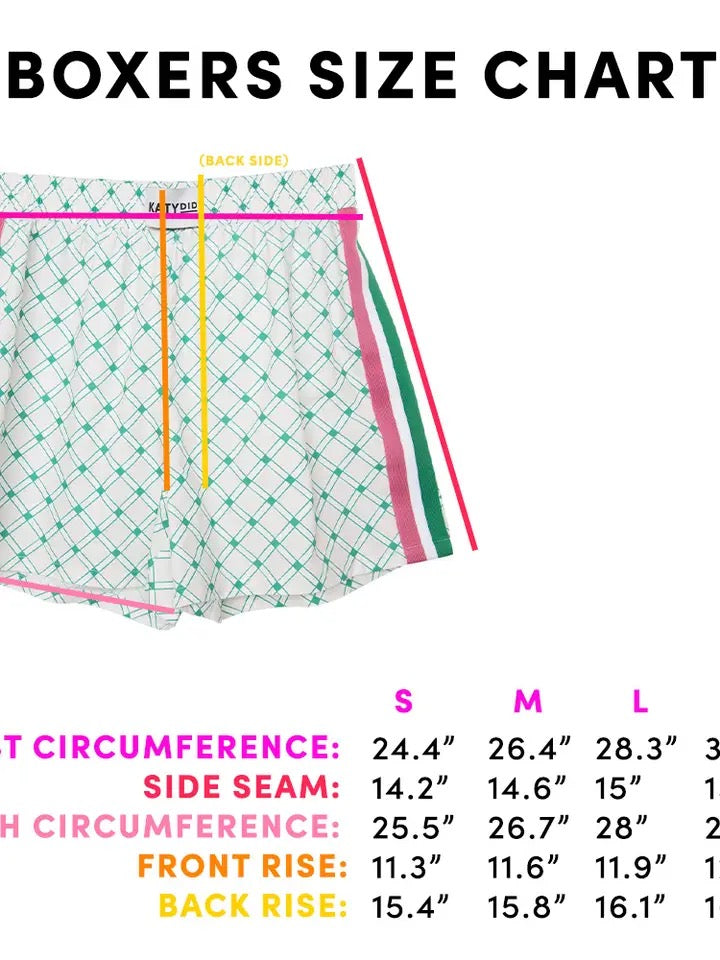 Blue Striped Boxer Shorts Women