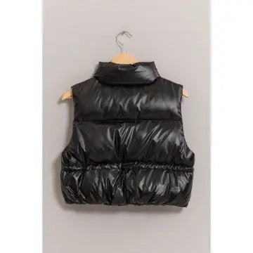 Metallic Puffer Vest