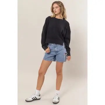 Oversized Cropped Top