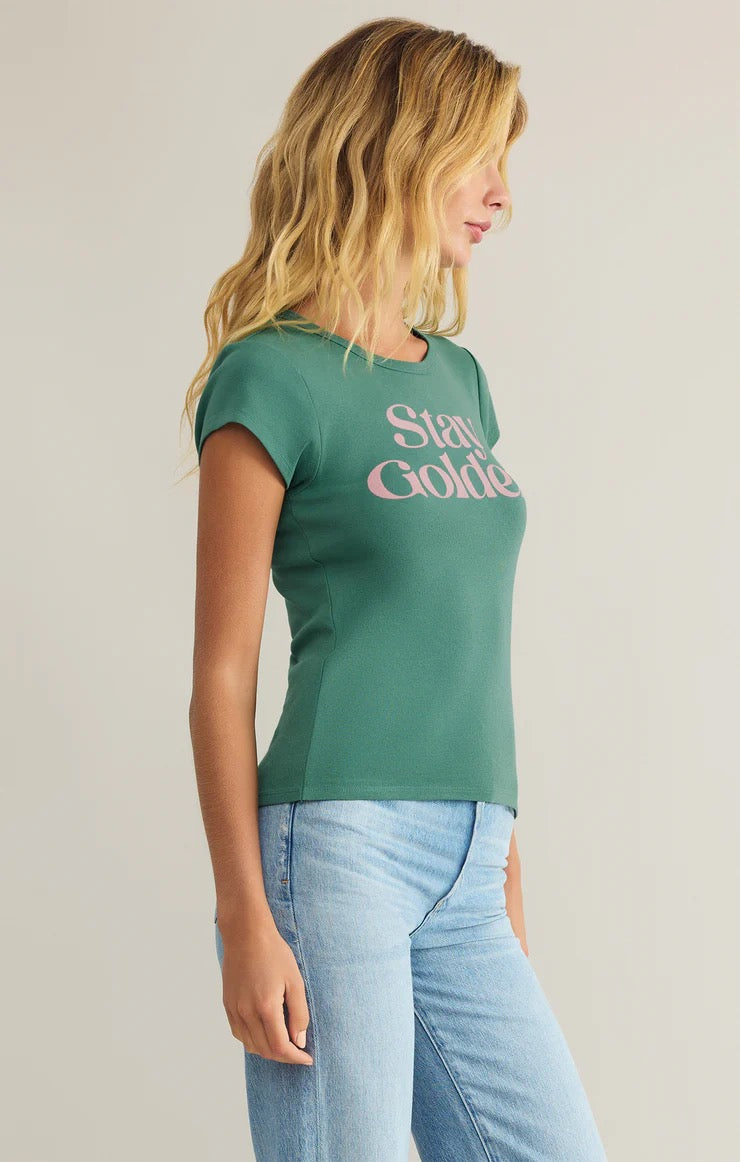 STAY GOLDEN CHEEKY TEE