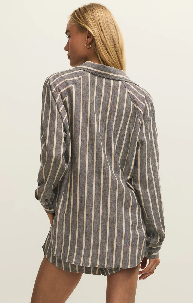 THE PERFECT LINEN STRIPED TOP