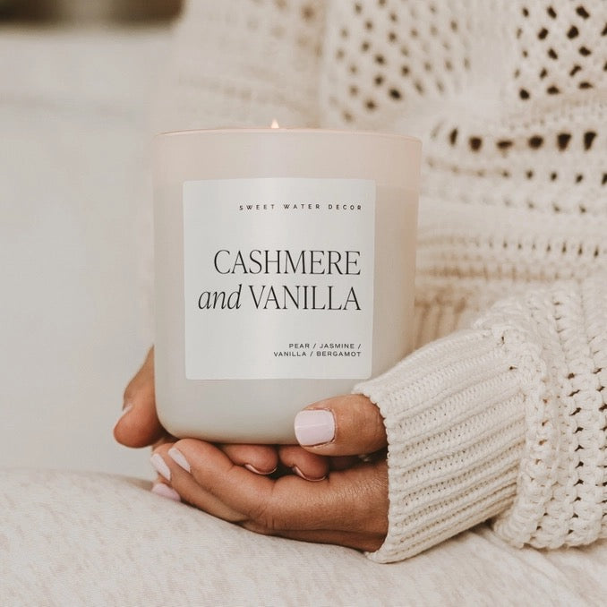 Cashmere and Vanilla 15 oz Soy Candle