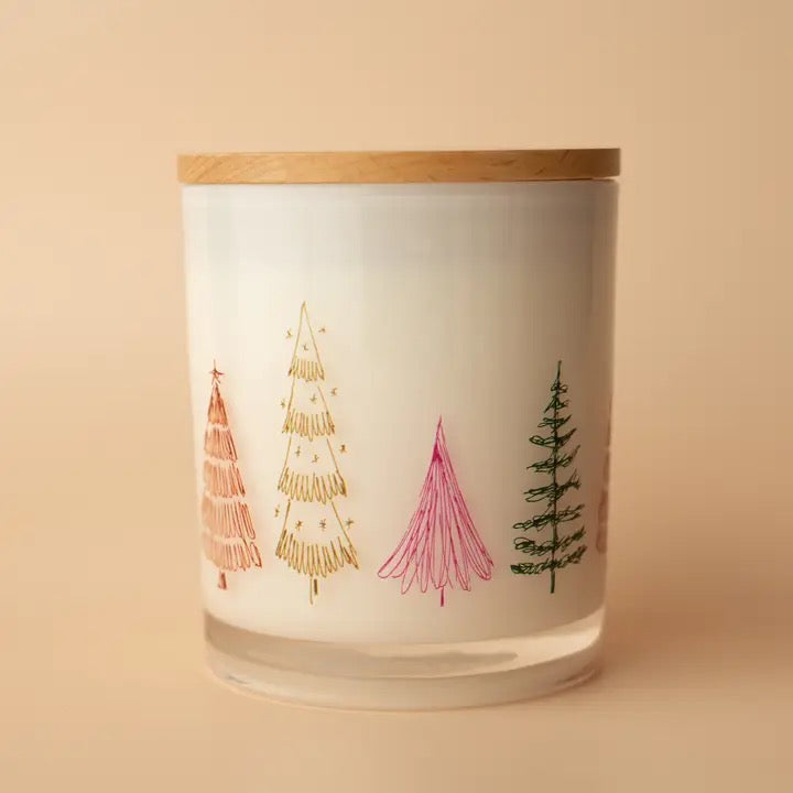 Festive Tree Wrap Soy Candle