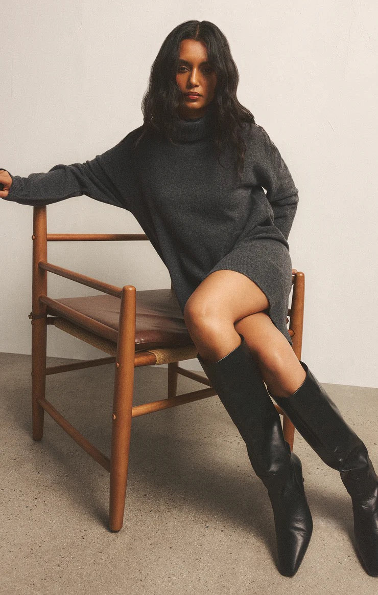 RICHIE TURTLENECK SWEATER MINI DRESS