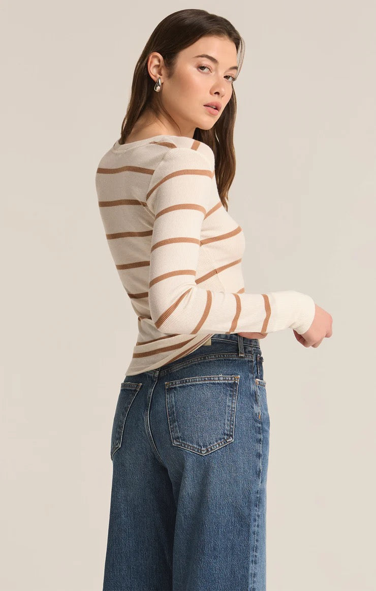 SCARLETT RIB HENLEY