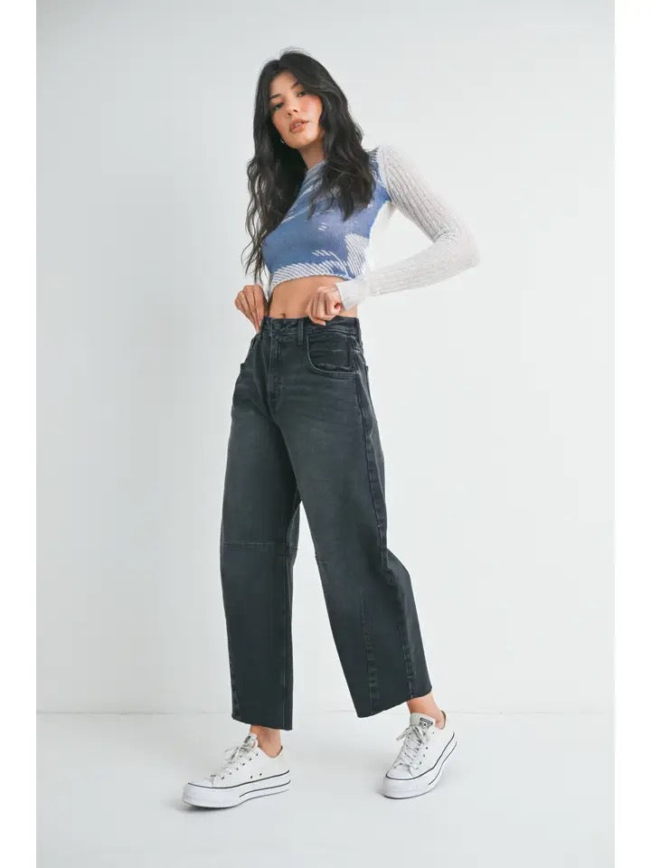 Barrel Jean w/ Seams