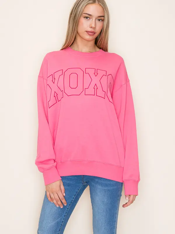 "Xoxo" Valentine's Day Premium Wash Sweatshirt