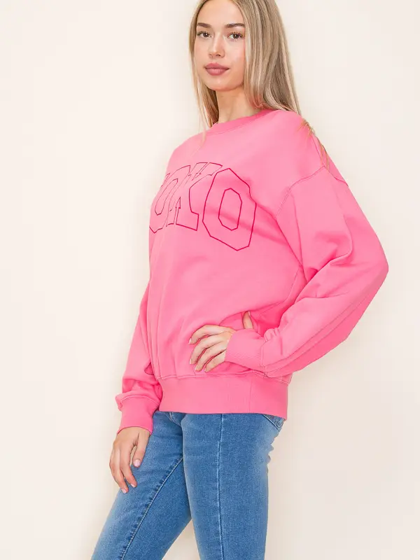 "Xoxo" Valentine's Day Premium Wash Sweatshirt